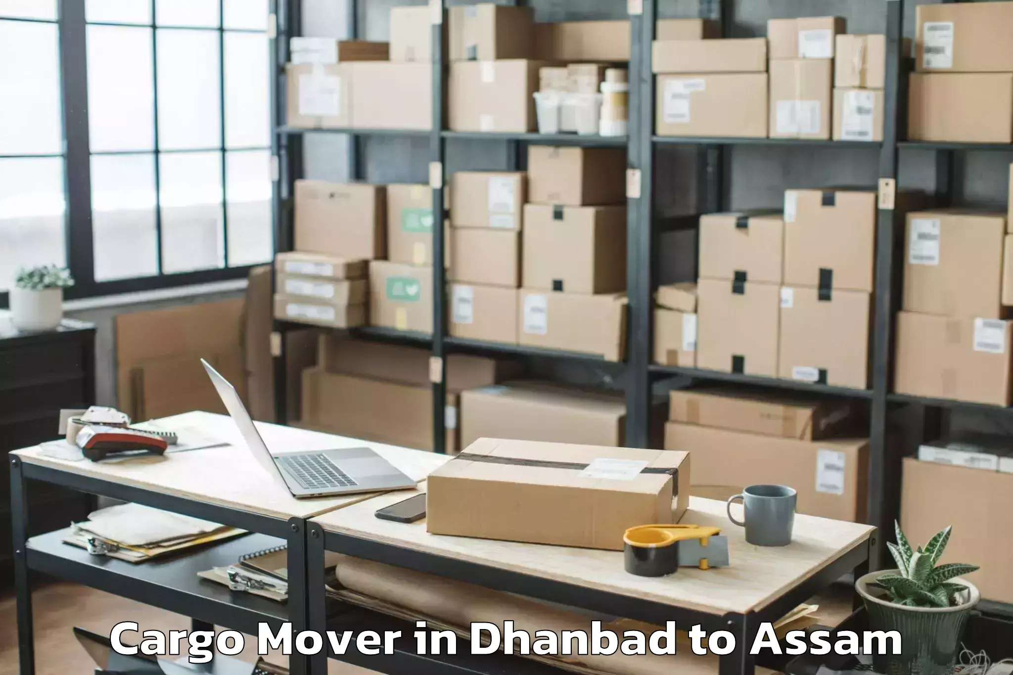 Professional Dhanbad to Lumding Railway Colony Cargo Mover